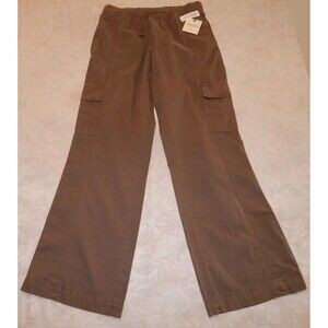 Arizona Jean Co. Olive Shadow Cargo Pants Size XS Draw String Flare Leg NWT